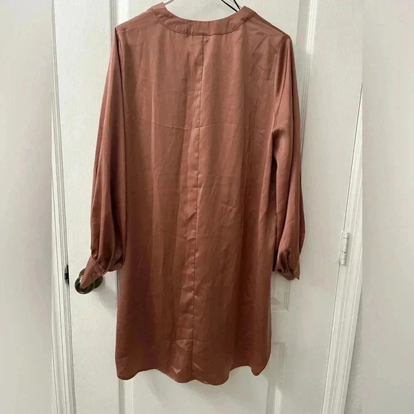 H&M Women’s Satin tunic Old rose color - Picture 4 of 11